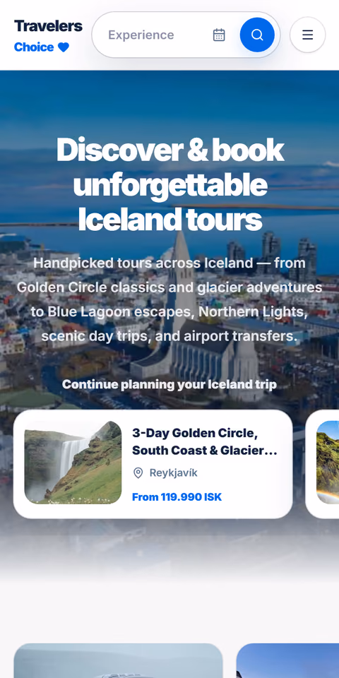 Travelers Choice: vefurinn í síma